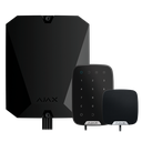 Kit d'alarme professionnelle - Certifié Grade 3 - Communication Ethernet et double SIM 4G - Protocoles Jeweller, Wings et Fibra - Inclus: centrale hybride, clavier et - sirène d'intérieur