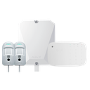 Kit d'alarme professionnelle - Certifié Grade 2 - Communication Ethernet et double SIM 2G - Protocoles Jeweller, Wings et Fibra - Inclus: panneau hybride, 2 PIRCAMs câblés, - clavier avec lecteur RFID et sirène sans fil