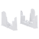 Support de type B pour modules Fibra - Pour le boîtier FIBRA-CASE-D430-W - Compatibles avec FIBRA-MULTITRANSMITTER-NOCASE - Couleur blanche