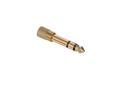 Adaptateur audio Jack 3'5 mm stéréo femelle à Jack 6'3 mm stéréo mâle