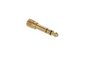 Adaptateur audio Jack 3'5 mm stéréo femelle à vis à Jack 6'3 mm stéréo mâle