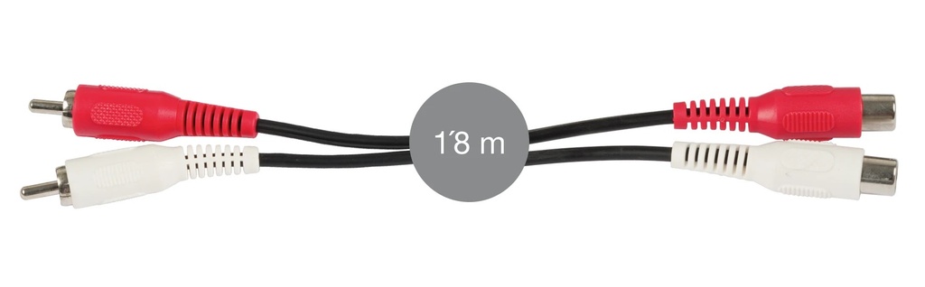 Câble signal d’audio 2 RCA mâle à 2 RCA femelle