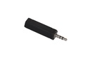 Adaptateur audio Jack 6'3 mm stéréo femelle à Jack 3'5 mm stéréo mâle