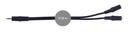 Câble signal d’audio Jack 3'5 mm stéréo mâle à 2 Jack 3'5 mm stéréo femelle