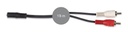 Câble signal audio Jack 3'5 mm stéréo femelle à 2 RCA mâle
