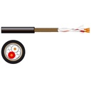 Rouleau de câble microphone/ligne 2 conducteurs