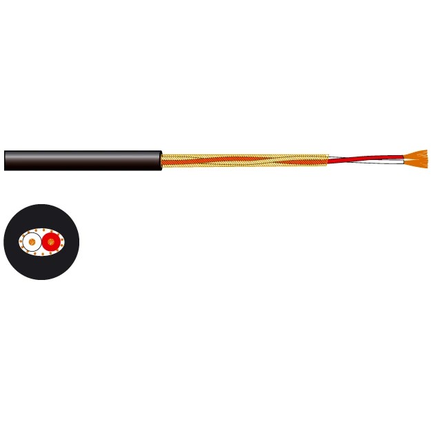 Rouleau de câble microphone/ligne 2 conducteurs