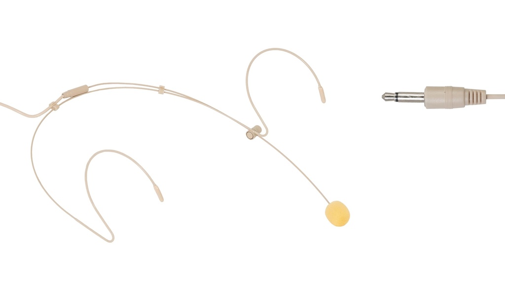 Microphone de condensateur de serre-tête couleur chair