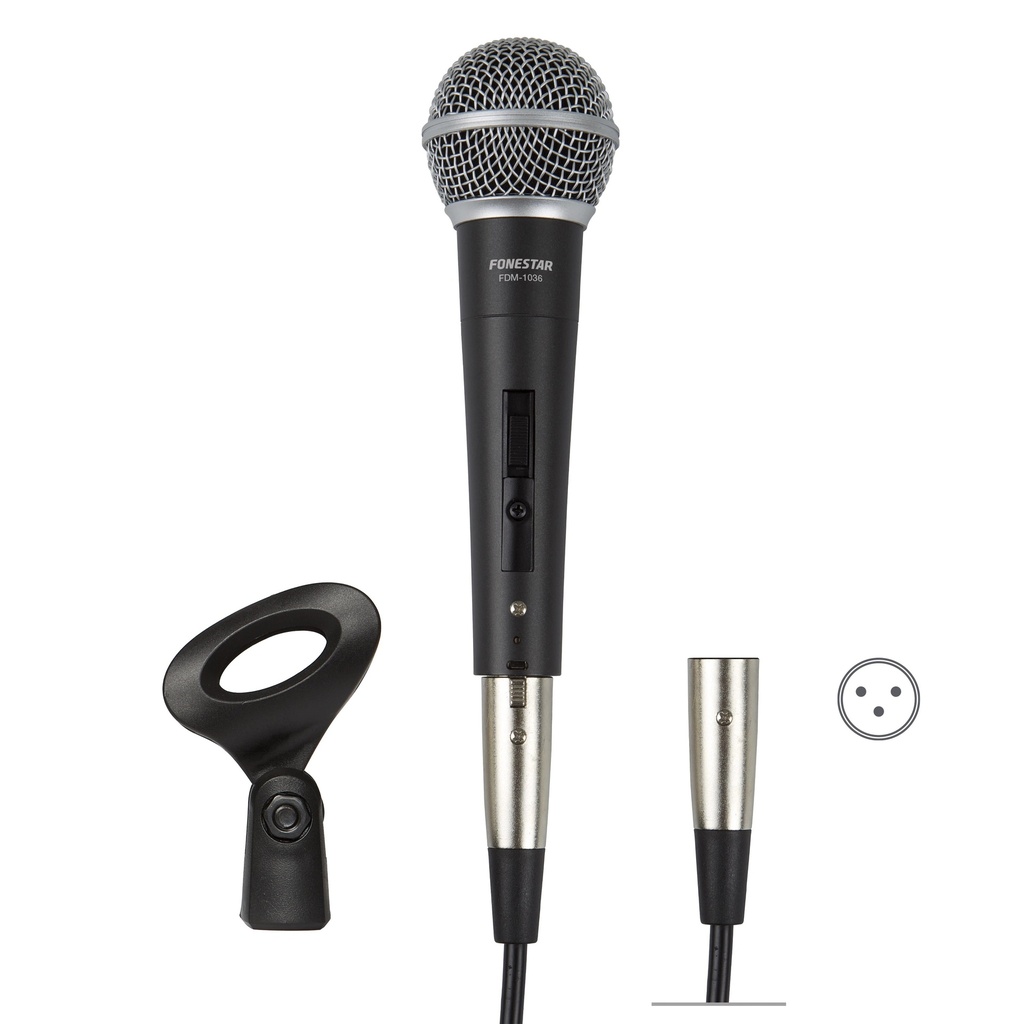 Microphone dynamique unidirectionnel à main