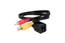 Extension balun d’audio et vidéo par câble Cat 5e/6
