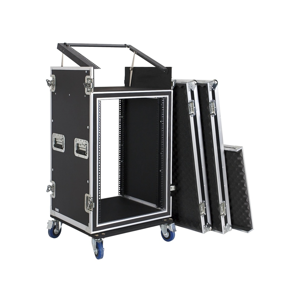 Meuble rack flight case 19’’ anti-chocs