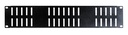 Panneau avant 2 U avec fentes de ventilation pour rack 19''