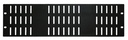 Panneau avant 3 U avec fentes de ventilation pour rack 19''