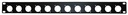 Panneau rack 19'' 1 U pour installer 12 prises XLR