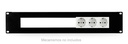 Panneau rack 19'' 2 U pour installer 8 panneaux de connexion