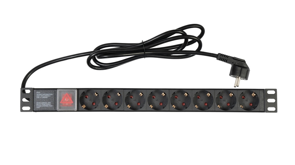 Réglette de courant pour rack 19'' 1 U