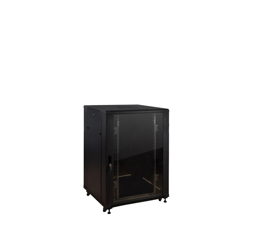 24 U Boîtier rack métallique 19'', avec kit de montage