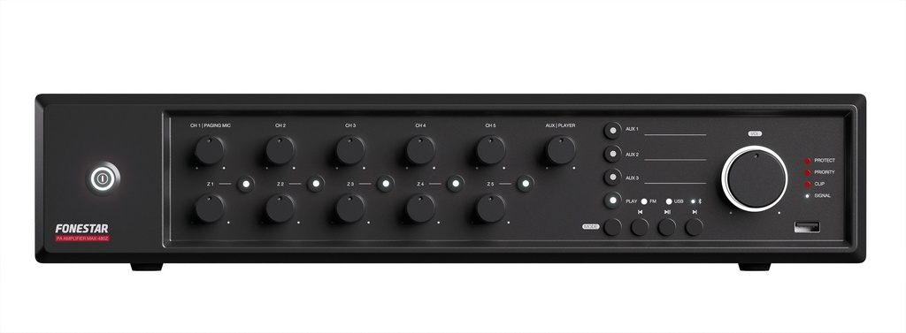 Amplificateur de public address multizone