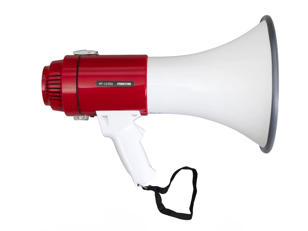Mégaphone avec sirène et lecteur USB/SD