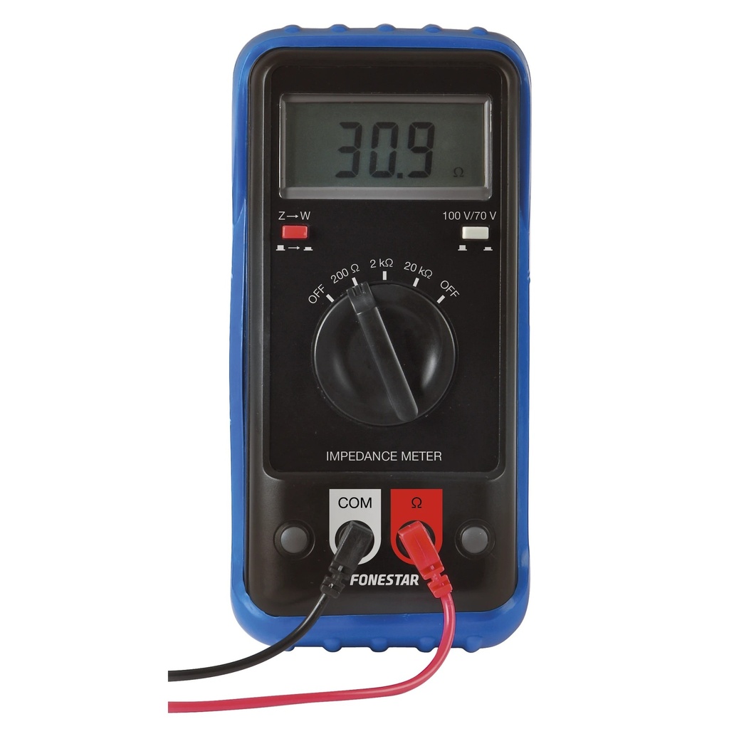 Impédance mètre pour les lignes de haut-parleurs