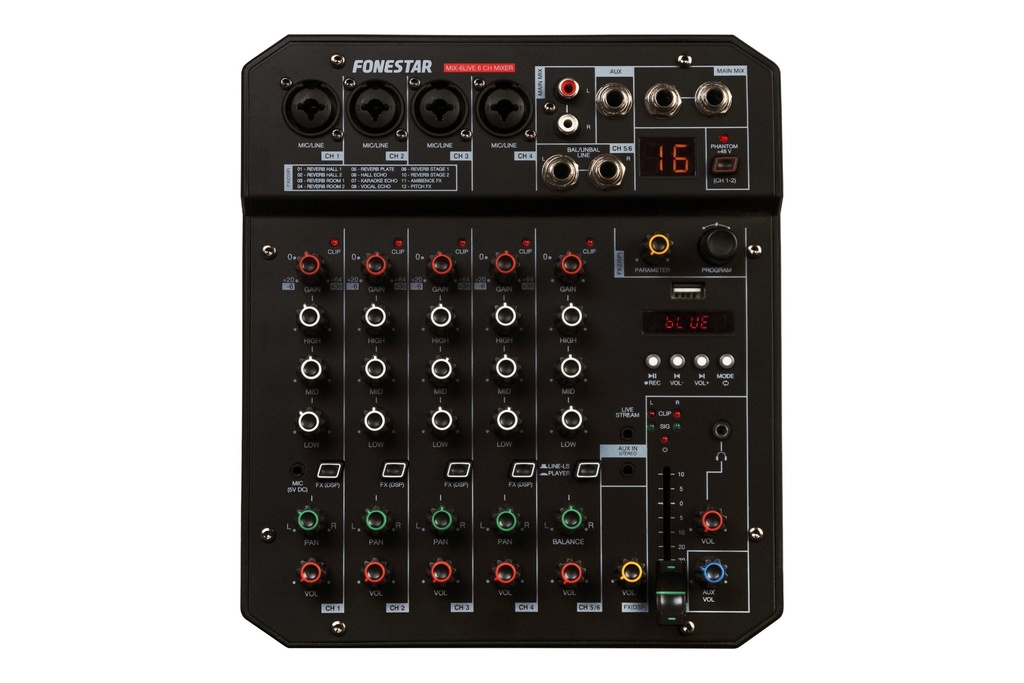 Table de mixage studio