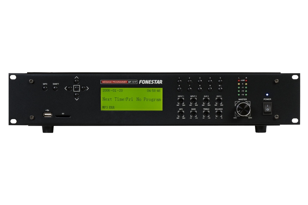 Planificateur horaire hebdomadaire avec lecteur USB/SD