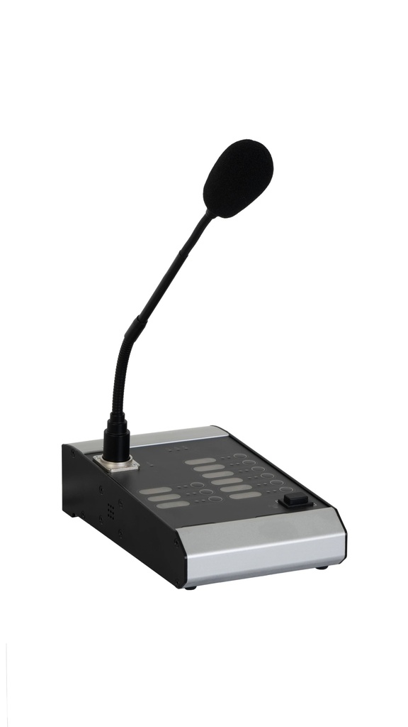 Microphone de zones pour système de public address et d'alarme vocale EN54 SEVEN