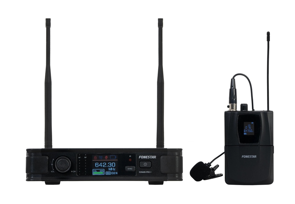 Microphone sans fil de poche UHF ID Pilot et Diversity