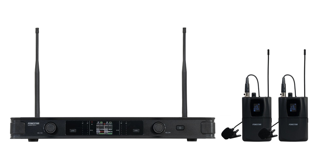 Microphone sans fil UHF ID Pilot et Diversity Dual UHF Bodypack