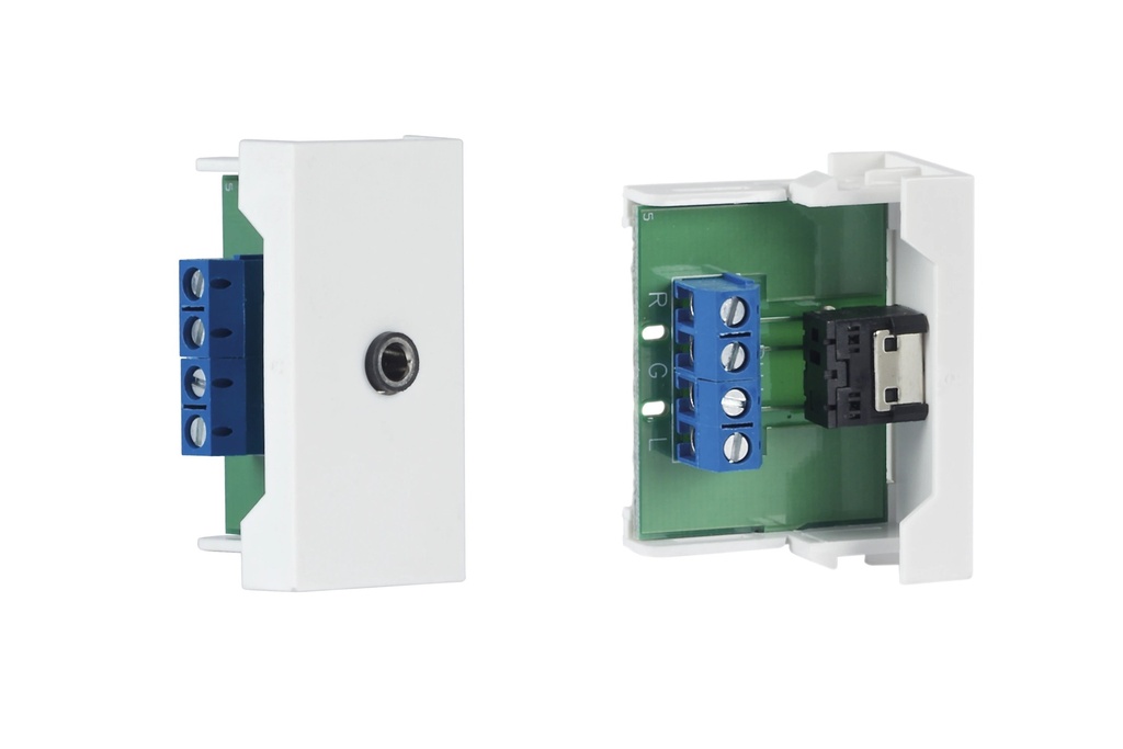 ½ panneau de connexion Jack 3'5 mm stéréo femelle