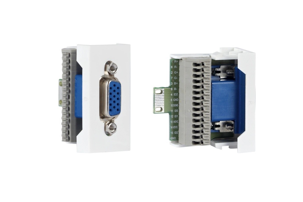 ½ panneau de connexion VGA D15 femelle