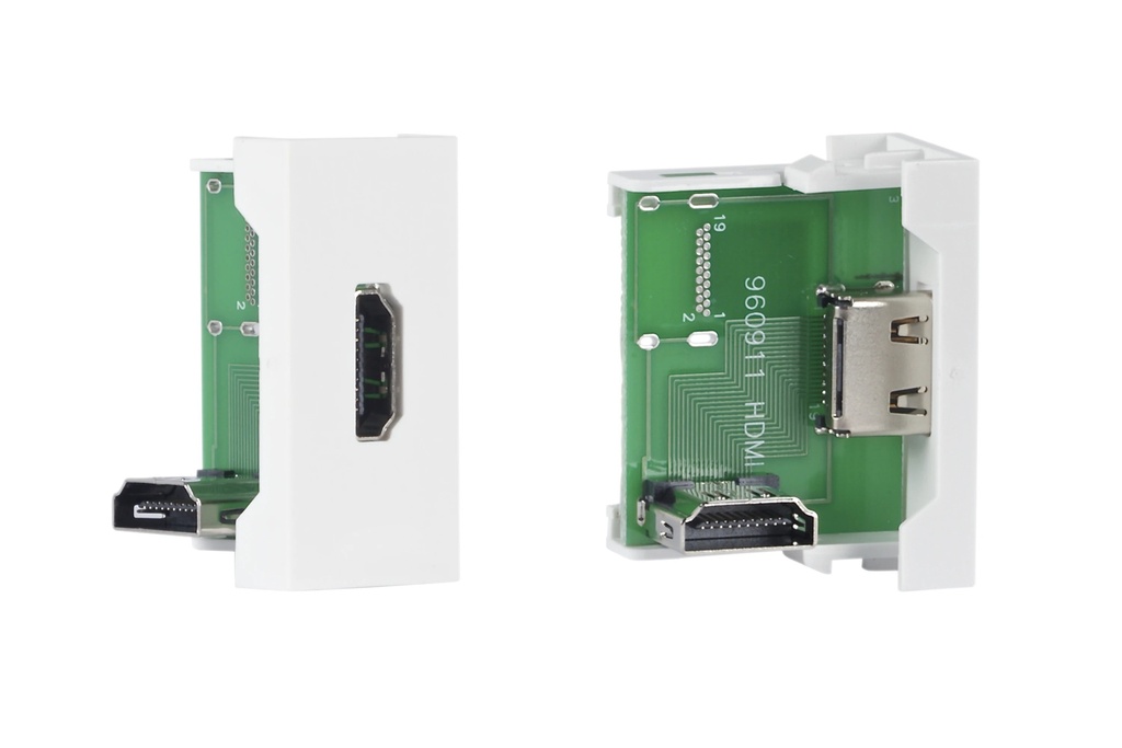 ½ panneau de connexion HDMI femelle 90°