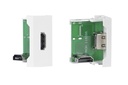 ½ panneau de connexion HDMI femelle 90°