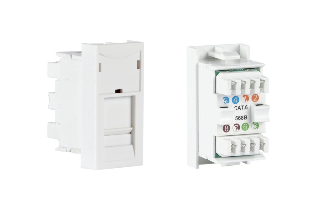½ panneau de connexion RJ-45 FTP CAT 6 T568B