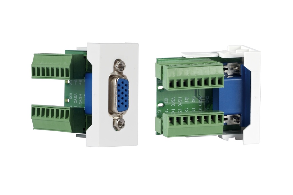 ½ panneau de connexion VGA D15 femelle