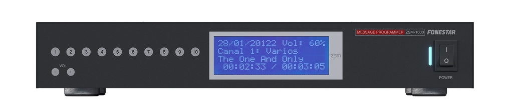 Programmateur de messages, lecteur de musique de fond et client SIP