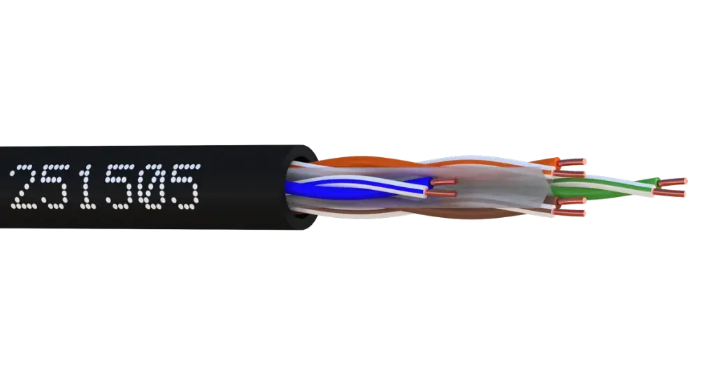 CABLE Réseau Cable 4p Cat 6 FUTP INTERIEUR EXTERIEUR XL-LSZH - Dévidoir de 250m