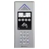 Kit Stellar 4G Mini V+ argent prépayé 15 ans / 10 logements (DTP4GVP-A10L) Interphone 4G Mini Vigik+ finition alu argent brossée (TP4GVP-A) - Centrale Easyonnect gestion 1 porte (EC-C) - 20 badges digitaux (PKBV01-20) - Carte SIM pré-installée et activée - Abonnement prépayé 15 ans pour 10 logements