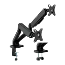 Support pour deux moniteur LCD - Installation sur Table - Inclinaison -90° + 90° -Vesa 75X75 et 100X100mm - Charge Maximale 9Kg