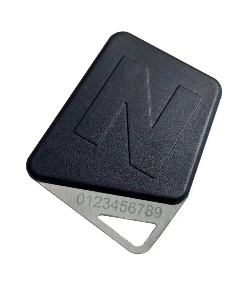 Badge Mifare Format clé noir , code site Noralsy - KCP8-N