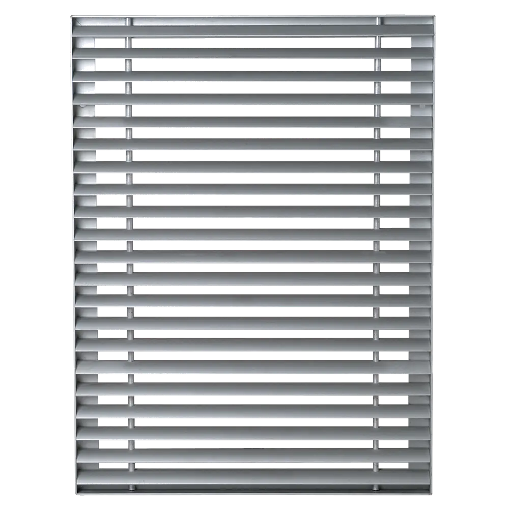 Grille GFE 007 Liseré en encastré sans cadre avec noyau démontable sur mesure