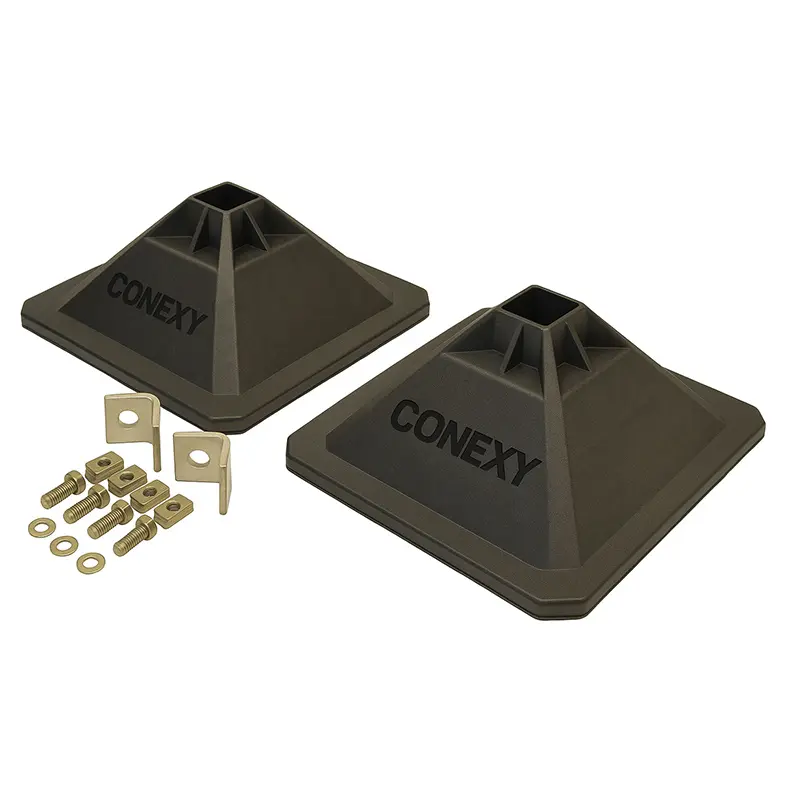 Kit Support H - Type Big Foot - Pied support 305x305mm pour profil/rail 41*41mm - STRUT FOOT 