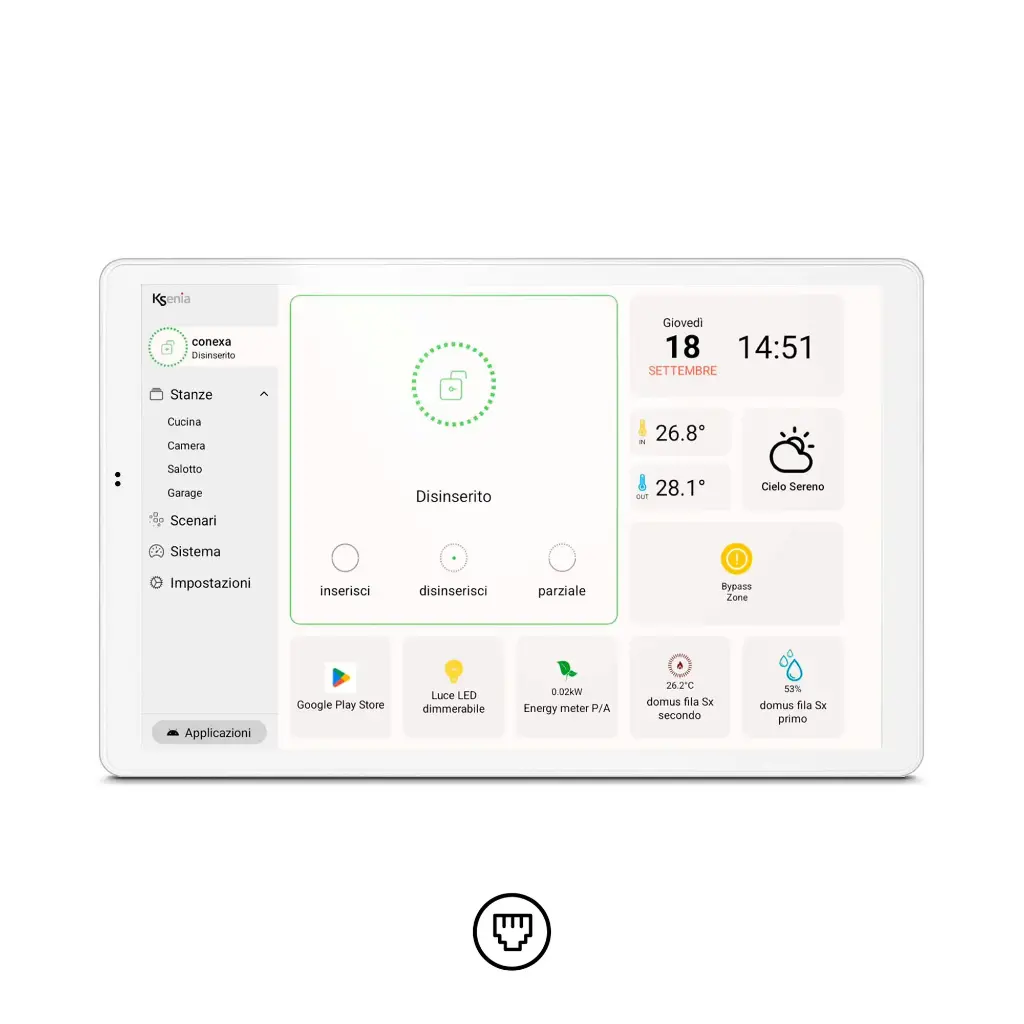 Clavier conexa avec écran 10,1" 
