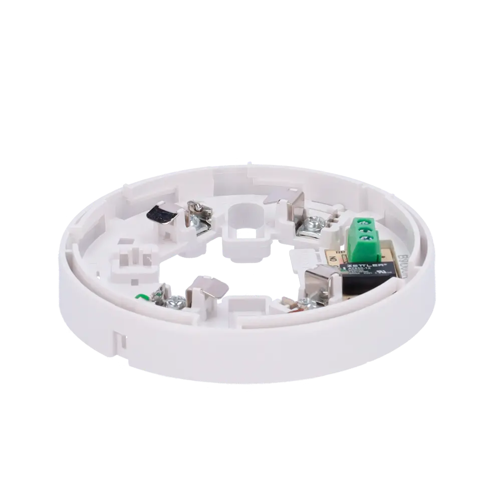 Socle bas avec relais NO/NC/C - 12Vdc - Compatible avec les détecteurs D9000