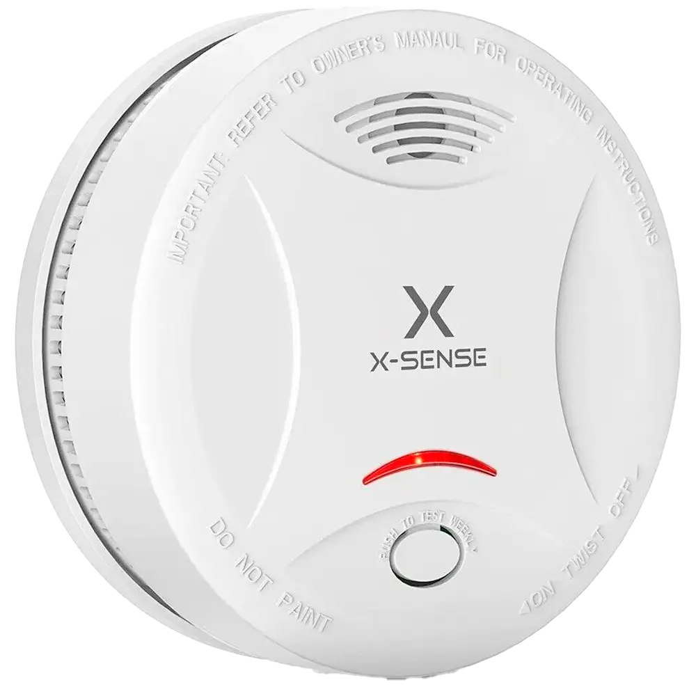 Détecteur de fumée autonome X-Sense Durée de vie de la batterie 10 ans Témoin lumineux d'alarme Alarme sonore 85 dB à 3m Bouton de test Certifié EN 14604