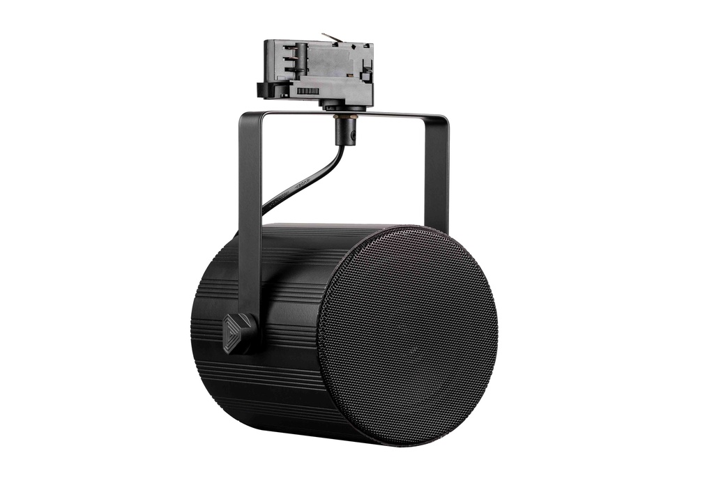 HP spot noir amplifié sans fil 15W compatible rail triphasé