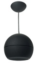 Enceinte sphérique suspendue noire - 30/15/7.5 W en 100V