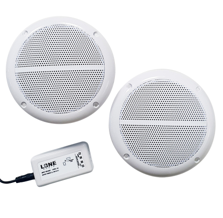 Set de 2 Haut-Parleurs encastrables 15W avec ampli Bluetooth 30W en 8 ohms