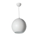 Enceinte sphérique suspendue Blanche - 10/5/2.5 W en 100V  - 2 voies