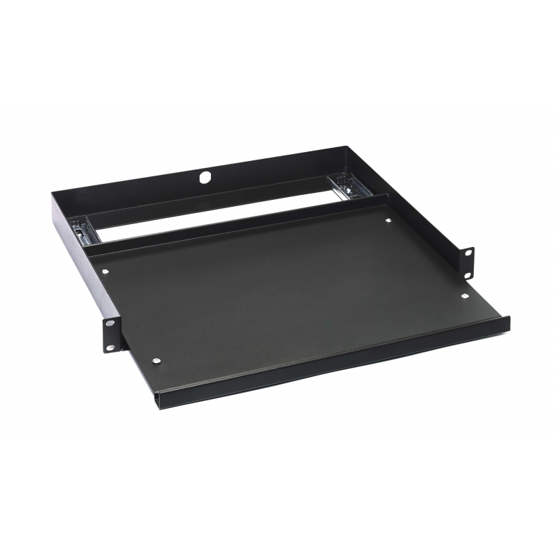 Etagère acier télescopique , 1U Etagère acier noir